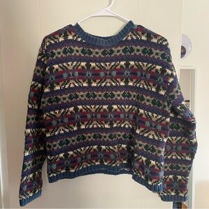 SOLD vintage L.L. bean fair isle sweater